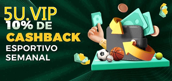 10% de bônus de cashback na 5U.VIP